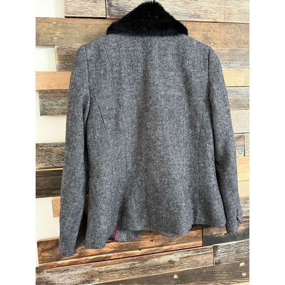 Talbots HERRINGBONE ABERDEEN SHETLAND BLAZER sz 10 - Picture 7 of 10